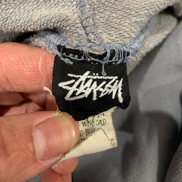 STUSSY VINTAGE 1980’s HOODIE “HEYNECKER” WITH WAIST DRAWSTRING - MENS SIZE XL - Picture 2 of 16